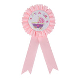 Maxbell 2xPink It is a Girl Badge Rosette Baby Shower Party Accessory