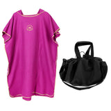 Maxbell Adult Surf Beach Hood Poncho Wetsuit Changing Robe & Changing Mat Purple