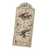 Maxbell Wall Hanging Clock with Thermometer Indoor and Outdoor Clock for Garden Cafe