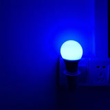 Light-Emitting Diode Night Light, Color-Changing Plug-In Ambient Light, coral Lavender, Bedroom Decor Blue 7W