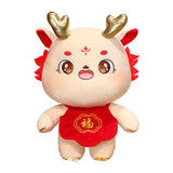 Maxbell Chinese Dragon Plush Toy Plush Dragon Doll for Spring Souvenir New Year Gift