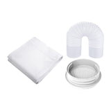 Maxbell Air Conditioning Window Sealing Cloth Supplies with Exhaust Hose and Adapter 3m Sealing Cloth