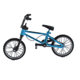 Maxbell Finger Mountain Bike Mini Bicycle Model with Repair Tool Kit Toy - Blue