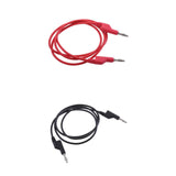 Maxbell 2Pieces 4mm Stackable Banana Plug Wire Soft Silicone Test Cable Lead