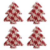 4x Christmas Tree Decoration Decorative Xmas Baubles for Home Office Wedding Red  Christmas Tree