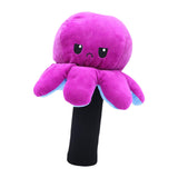 Maxbell Plush Sporting Equipment Wood Headcover Novelty Protector for Outdoor Sports violet