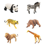 Maxbell 6 Pieces Animals Figurines Playset Zoo Animals Figures for Birthday Table