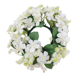 Maxbell Artificial Front Door Wreath Centerpieces Gift Decor for Window Home Wedding white