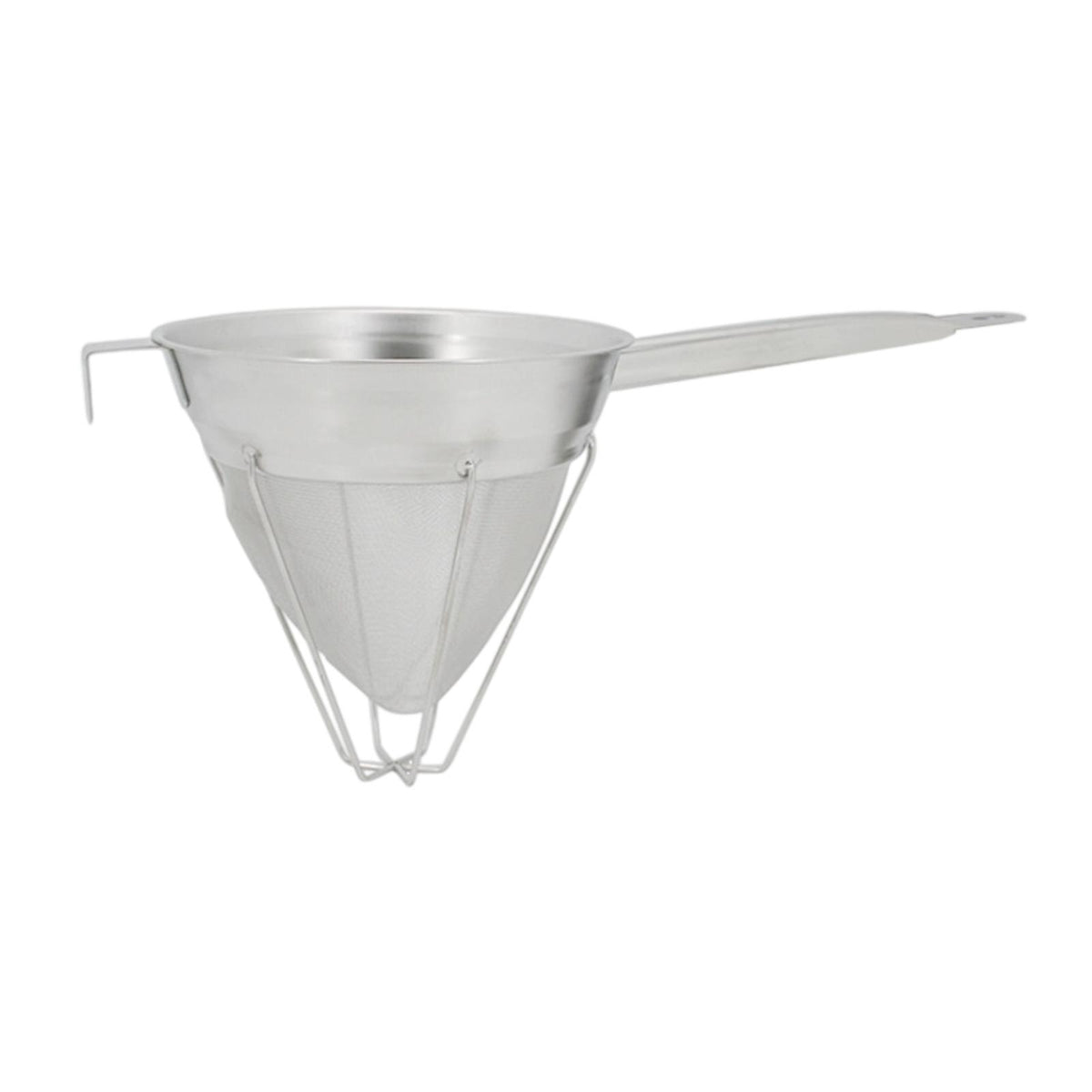 Maxbell Cone Mesh Strainer with Stand with Base with Long Handle for Tea Coffee Flour 25cm