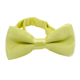 Maxbell Kids Bow Tie Versatile Soft Tux Bowties for Birthdays Stage Performance Prom Yellow Green