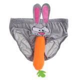 Maxbell 2xFunny Rabbit Carrot Mens Underpant Halloween Hen Stag Night Willy Underwear