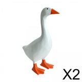 Maxbell 2x Magnetic Goose Key Holder Duck Statue for Office Home Decor Decorations
