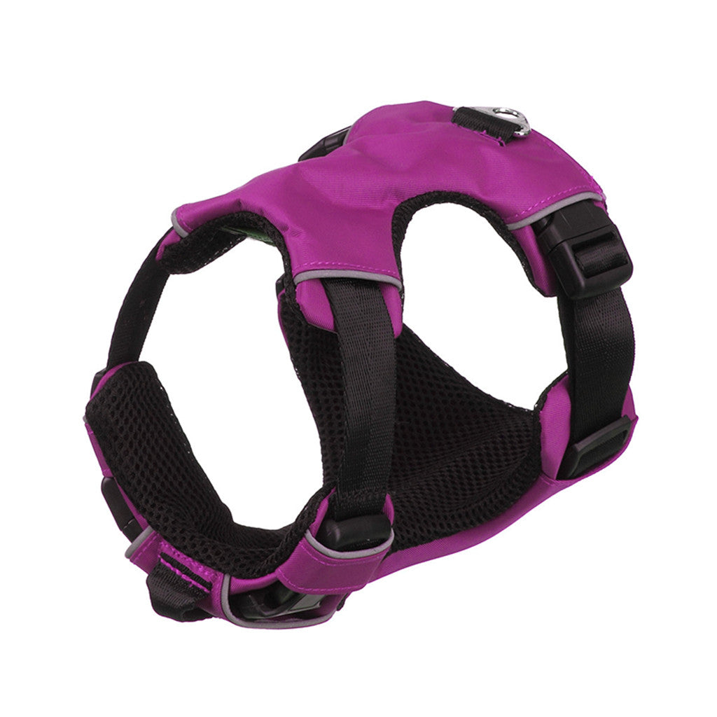Maxbell Maxbell Dog Harness Soft Pad Vest Chest Strap Pet Training Walking Collar S Purple