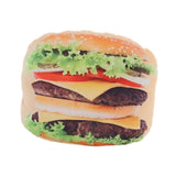 Maxbell Throw Pillow Simulation Food Shape Cartoon Plush Pillow for Dorm Bedroom Car Hamburger