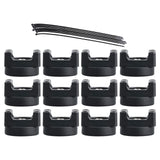 Maxbell Mount Nylon Cable Ties Self Locking Sturdy Tie Wraps for Office Home Machine 12pcs