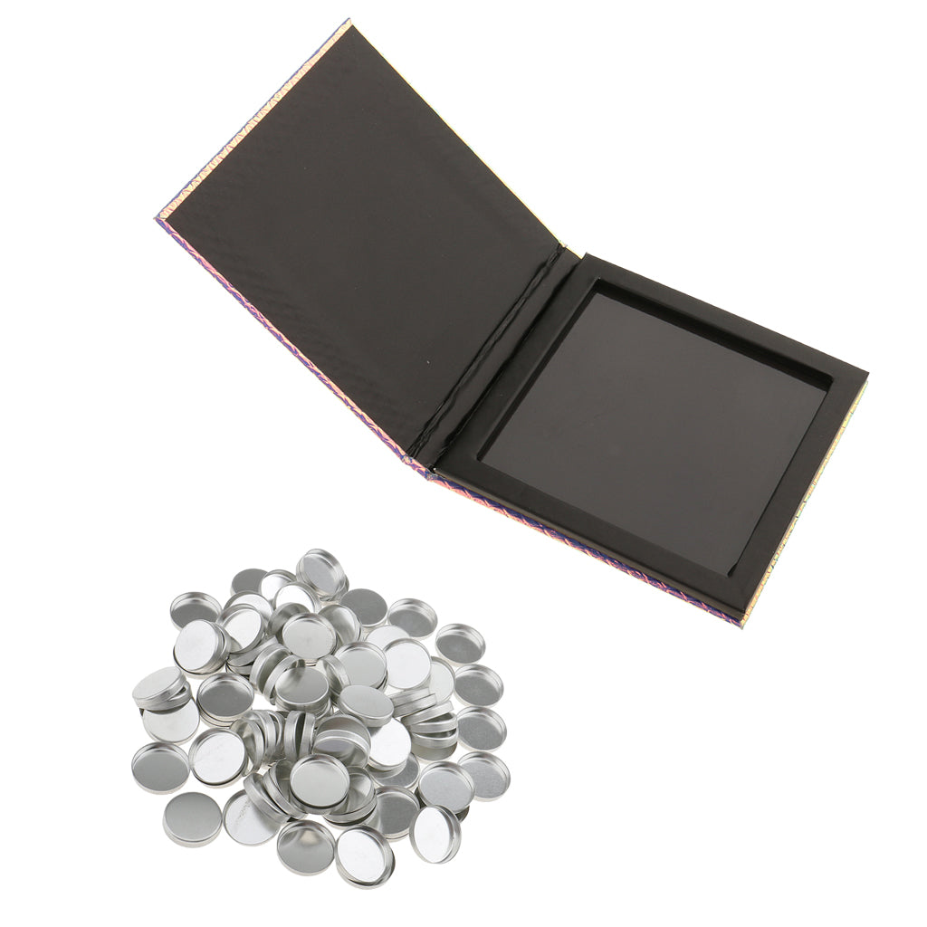 Maxbell Empty Magnetic Eyeshadow Blush Powder Makeup Palette Box with 100 Pans Set