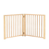 Maxbell Maxbell Multifunctional Expandable Accordion Dog Gate Wood for Lawn Garden Outdoor 60x60cm