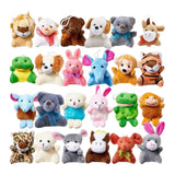 Maxbell Plush Toys Stuffed Animal Keychains for Classroom Rewards Kids Birthday Gift 24pcs