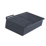 Maxbell Hanging Pullout Drawer Basket Slide in Basket Organizer for Home Pantry Dorm black
