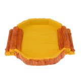 Maxbell Maxbell Reptile Feeding Bowl Food Water Resin Dish Pet Vivarium Tortoise Gecko #9