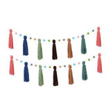 Maxbell Boho Tassel Garland with Colorful Balls for Graduation Party Supplies Style C