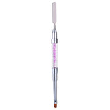 Maxbell Maxbell Poly Gel Nail Brush Dual-Ended Poly Acrylic UV Gel Extension Builder Purple