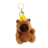 Maxbell Capybara Plush Keychain Soft Keyring Charm for Children Adults Hoilday Gifts Style B