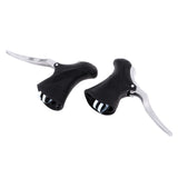 Maxbell 1 Pair Brake Lever Road Racing Drop Down Handlebar Bike Bicycle Black Silver - Aladdin Shoppers