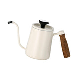 Maxbell 600ml Slim Gooseneck Coffee Kettle Tea Pot Comfortable Grip Hand Drip Kettle White