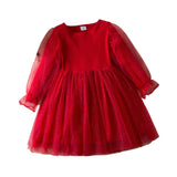 Maxbell Girls Christmas Red Dress Decoration for Role Playing Party Supplies Festive 5 Years