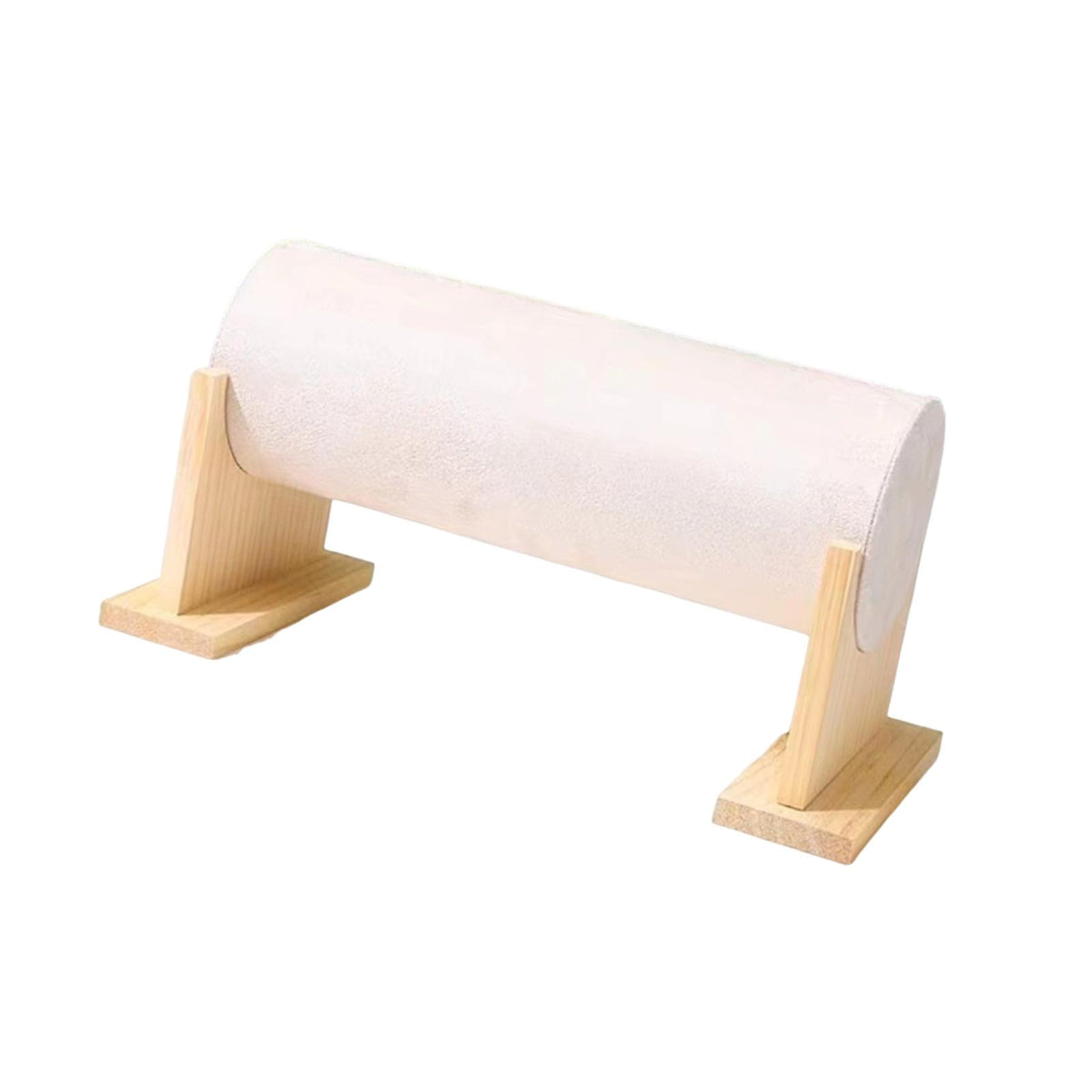 Maxbell Headband Holder Storage Rack for Scrunchies, Bracelet Stable Detachable Base Beige