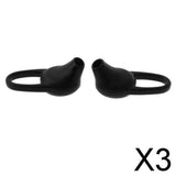 Maxbell 3x1Pair Universal Silicone Earbuds Eartips Caps for Wireless Earphone Black