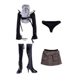 Maxbell 1/6 Scale Female Dolls Clothes Short Skirt for 12'' inch Doll Figures Accs