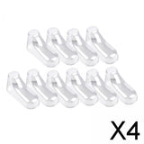 Maxbell 4x10Pcs Transparent Baby Shoe Stretcher Professional for Socks Store 11cm