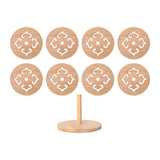 Maxbell Insulation Pad Cup Holder Kitchen Bamboo Mat for Fridge Countertop Tableware 8 pieces