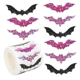 Maxbell 1 Roll of 500 Halloween Bat Stickers for Journal Halloween Party Favor Decor Style B