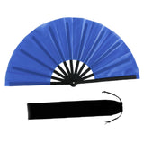 Maxbell Folding Fan Decorative Boots on The Ground Fan for Festival Carnival Blue