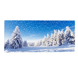 Maxbell Christmas Floor Mat Living Room Area Carpet Rug 47x16inch Snow