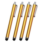 4 Pack Stylus Pens for Touch Screens Devices Universal Capacitive Stylus Pen with Pen Clip for Cell Phones Tablets Laptops All Touch Screens-Golden - Aladdin Shoppers