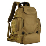 Maxbell Maxbell 3-Way Tactical Rucksack Backpack Hiking Trekking Camping Bag 40L Brown