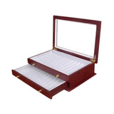 Maxbell 2 Layer Pen Display Box with Drawer Pen Organizer Box for Holiday Party Desk