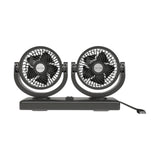 Maxbell Maxbell Generic Car Fan Powerful Double Head Fan for Automobile Indoor Outdoor RV