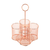 Maxbell Pen Holder Multifunctional Cutlery Storage Holder for Scissors Pens Tabletop Rose Gold