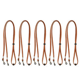 Maxbell Maxbell 5 Pieces Adjustable Eyeglass Cord Neck Strap Sunglasses Lanyard Red Brown