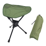 Maxbell Folding Camp Stool Easy Around Compact Backpacking Chair for BBQ Backpacking Green