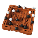 Logical Chess Track Brain Teaser Toy for Travel Camping Ages 7-14 Years Square