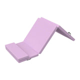 Maxbell Trifold Mattress with Pillow for Kids Soft for Camping Small Space Classroom Light Violet