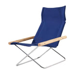 Maxbell Folding Leisure Chair Portable Camping Chair for Guest Room Dorm Living Room Blue Seat