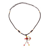Maxbell Maxbell Glass Locket Necklace Perfume Fragrance Essential Oil Diffuser Red