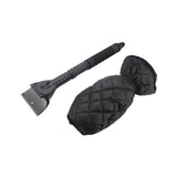 Maxbell Retractable Car Windshield Ice Scraper with Glove  for Winter Black Glove